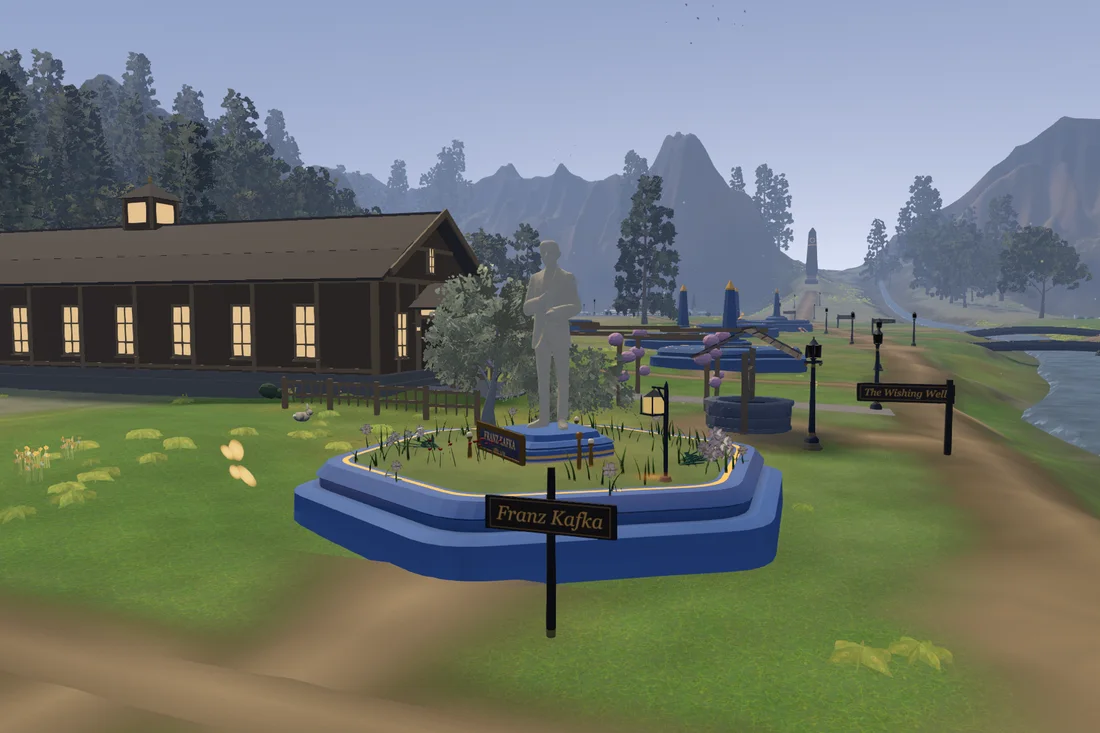 A Meadow plot in The Vale: the valley floor, the shared lawns